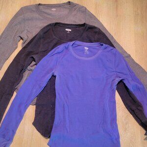 Set of 3 Old Navy LS Thermal Tees - Size S Tall